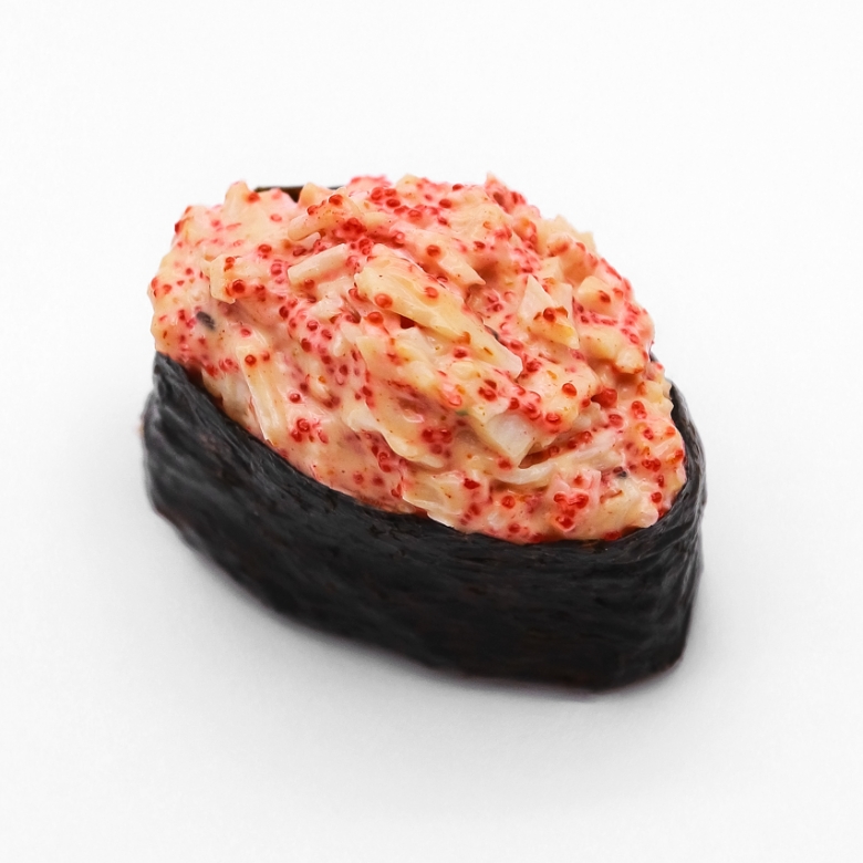 Суши острый краб тобико